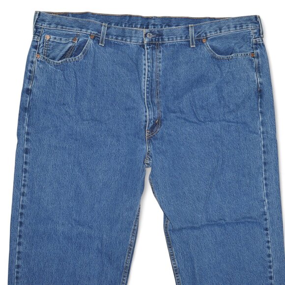 Levis 550 Relaxed Fit Tapered Leg Denim Jeans Men's Size 48x30 Stonewashed Blue - Picture 4 of 11